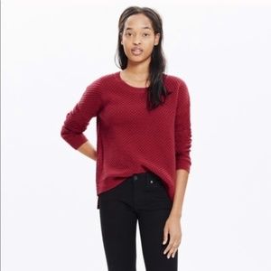 Madewell Landmark Texture Sweater XS Rustic Barn